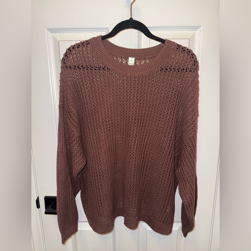 Old Navy Women's Brown Knit Sweater